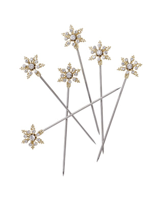  Snowflake Cocktail Picks Weston Table 