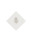 Snowflake White Cocktail Napkin Weston Table
