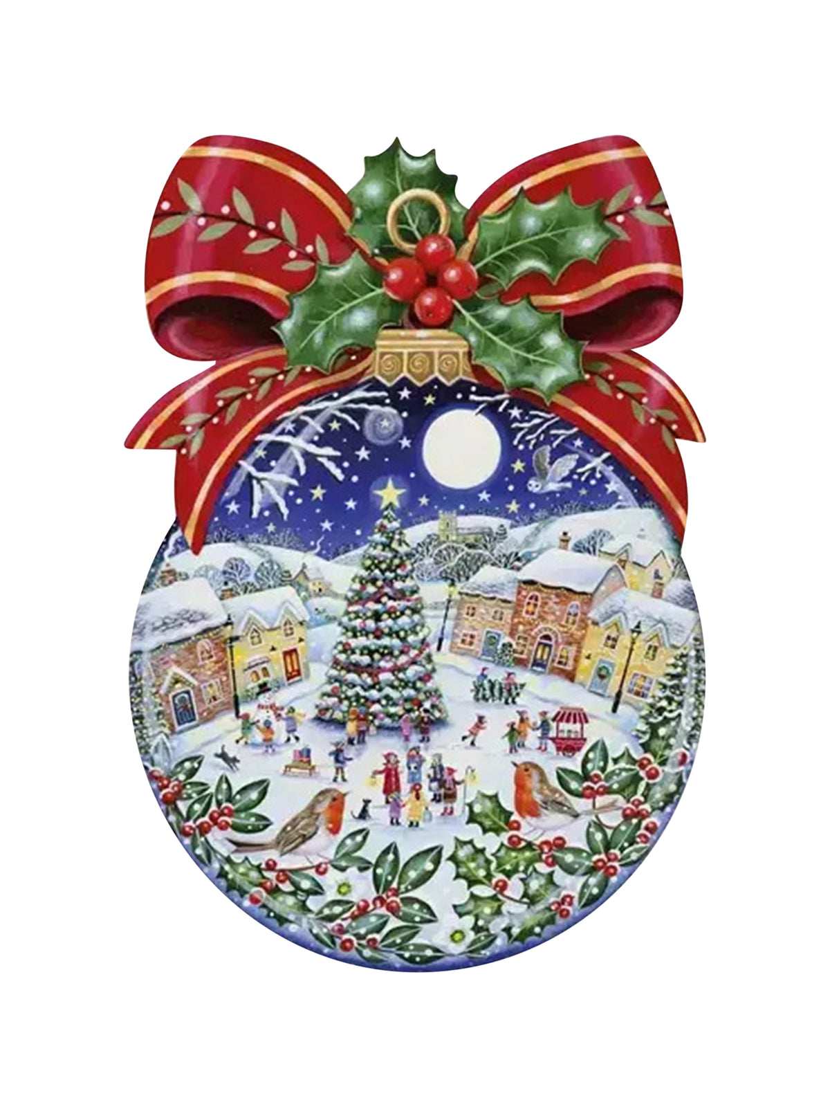 Snowy Night Bauble Puzzle Cracker Weston Table