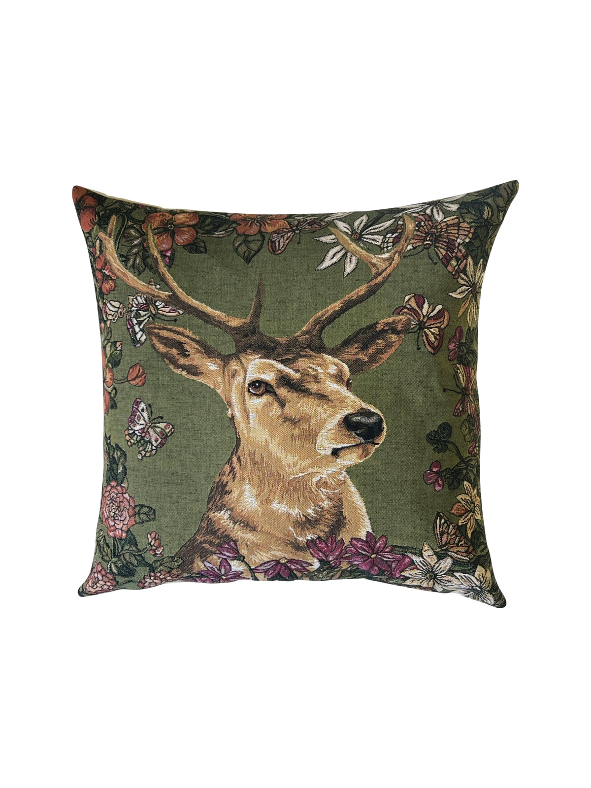 Spring Stag Facing Left Pillow Weston Table