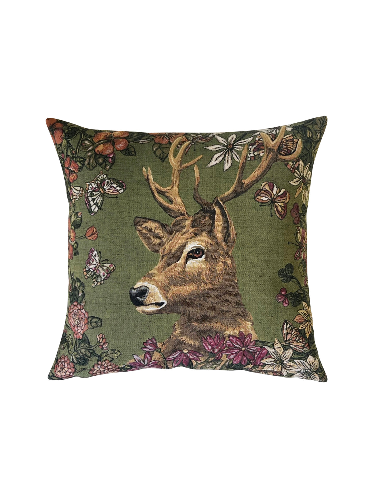 Spring Stag Facing Right Pillow Weston Table