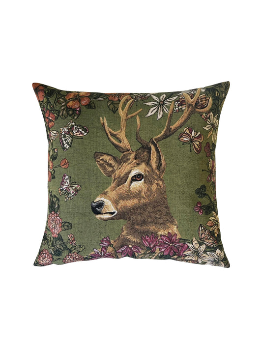 Spring Stag Facing Right Pillow Weston Table