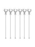 Stag Cocktail Stirrers Vintage Set of Six Weston Table 