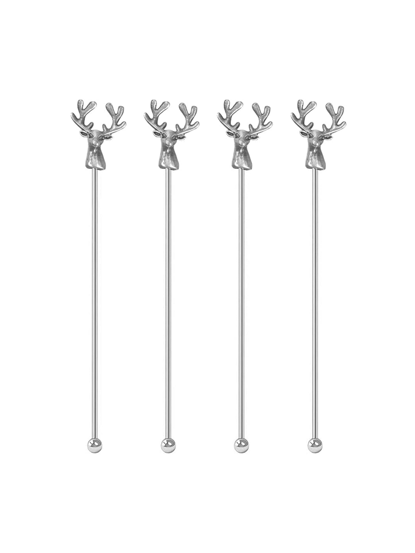 Stag Cocktail Stirrers Vintage Set of Four Weston Table