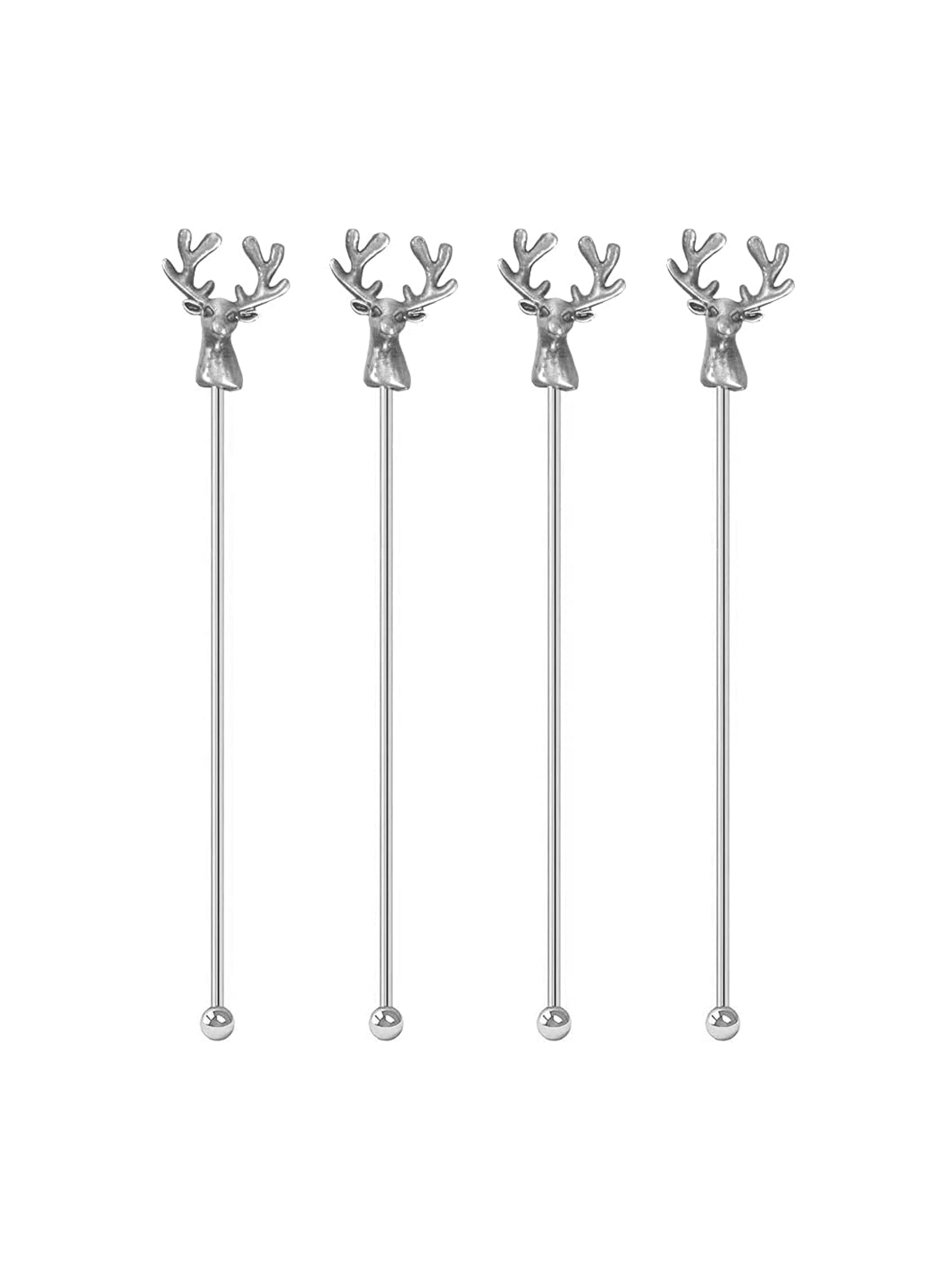 Stag Cocktail Stirrers Vintage Set of Four Weston Table
