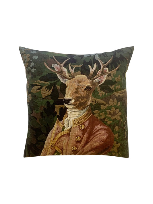 Stag with Pink Jacket Pillow Weston Table