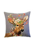 Woodland Stag with Raccoon Pillow