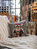Stag with Ski Goggles Jacquard Pillow Weston Table