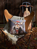 Stag with Skis Jacquard Pillow Weston Table