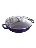 Staub Cast Iron Perfect Pan Dark Blue Weston Table