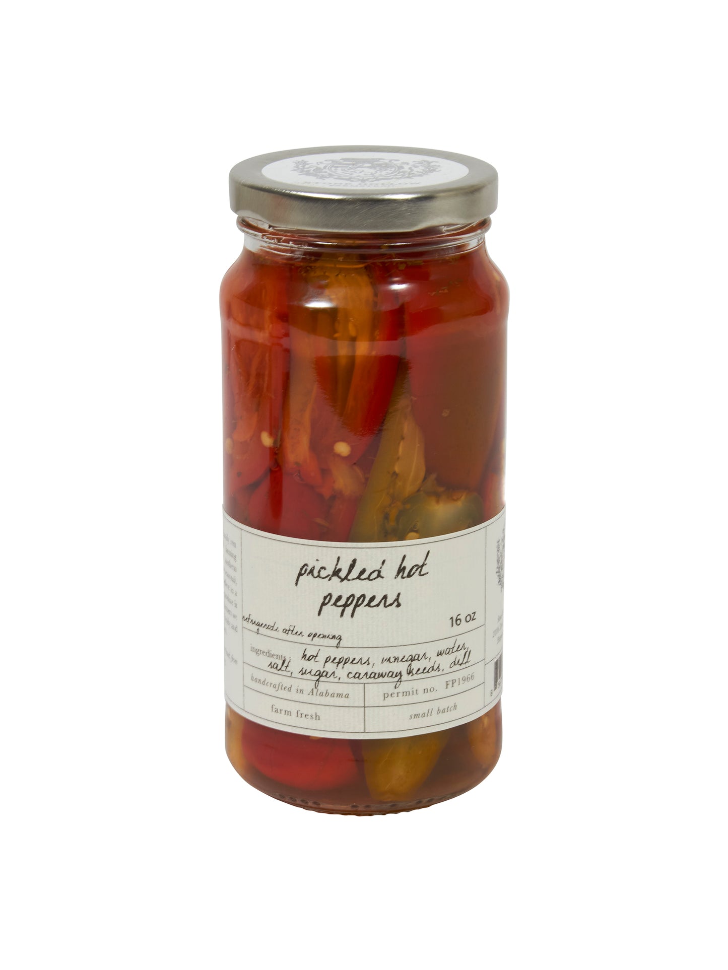 Stone Hollow Farmstead Pickled Seasonal Hot Peppers Weston Table