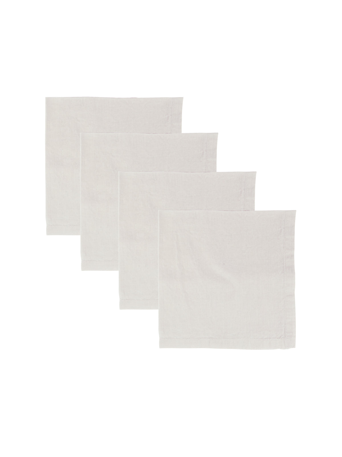 Stonewashed Silver Linen Collection Napkins Set of Four Weston Table