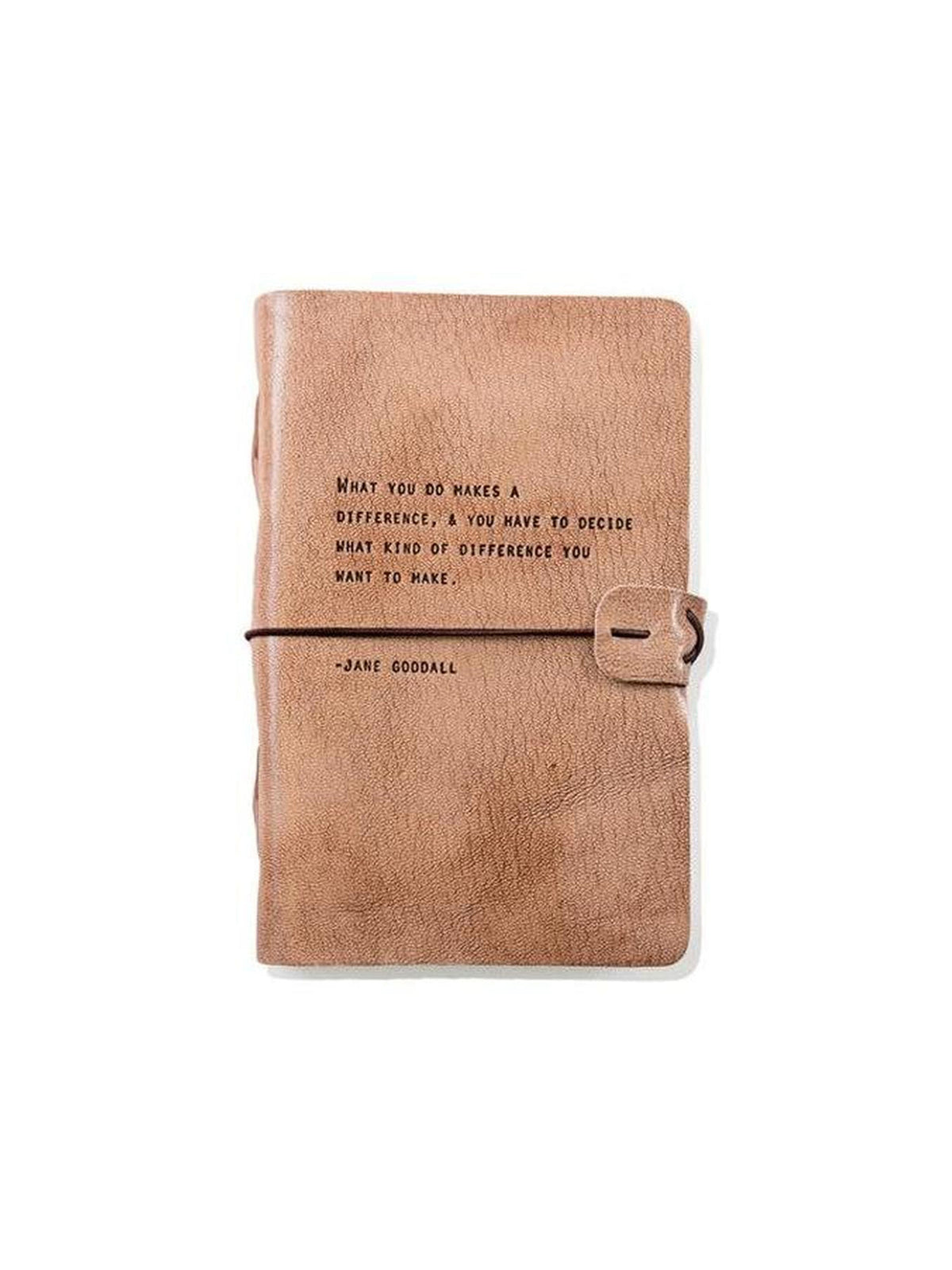 Sugarboo Leather Journal Jane Goodall Weston Table