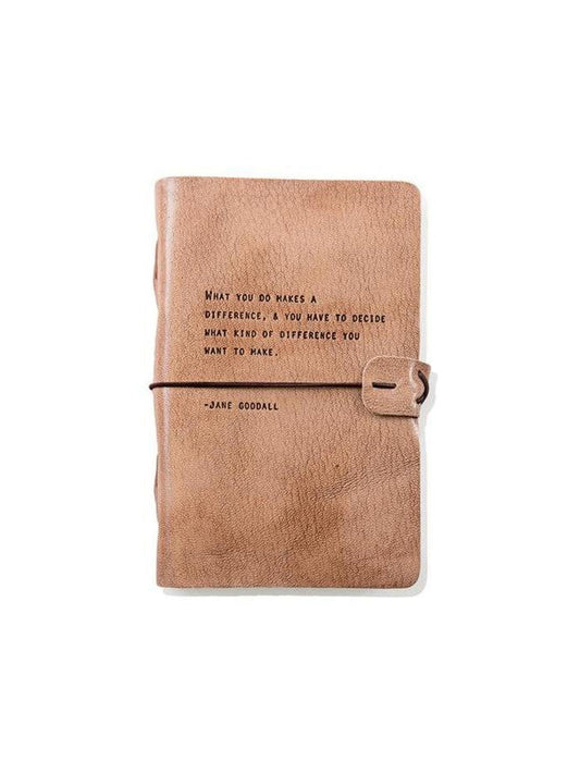 Sugarboo Leather Journal Jane Goodall Weston Table
