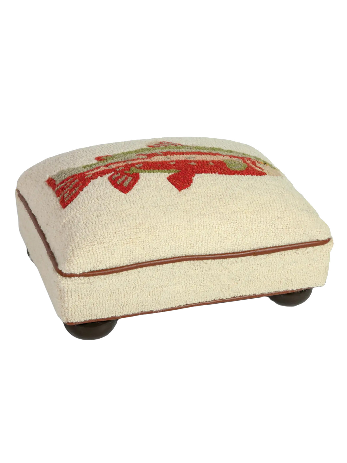 Summer Trout Hooked Wool Foot Stool Weston Table