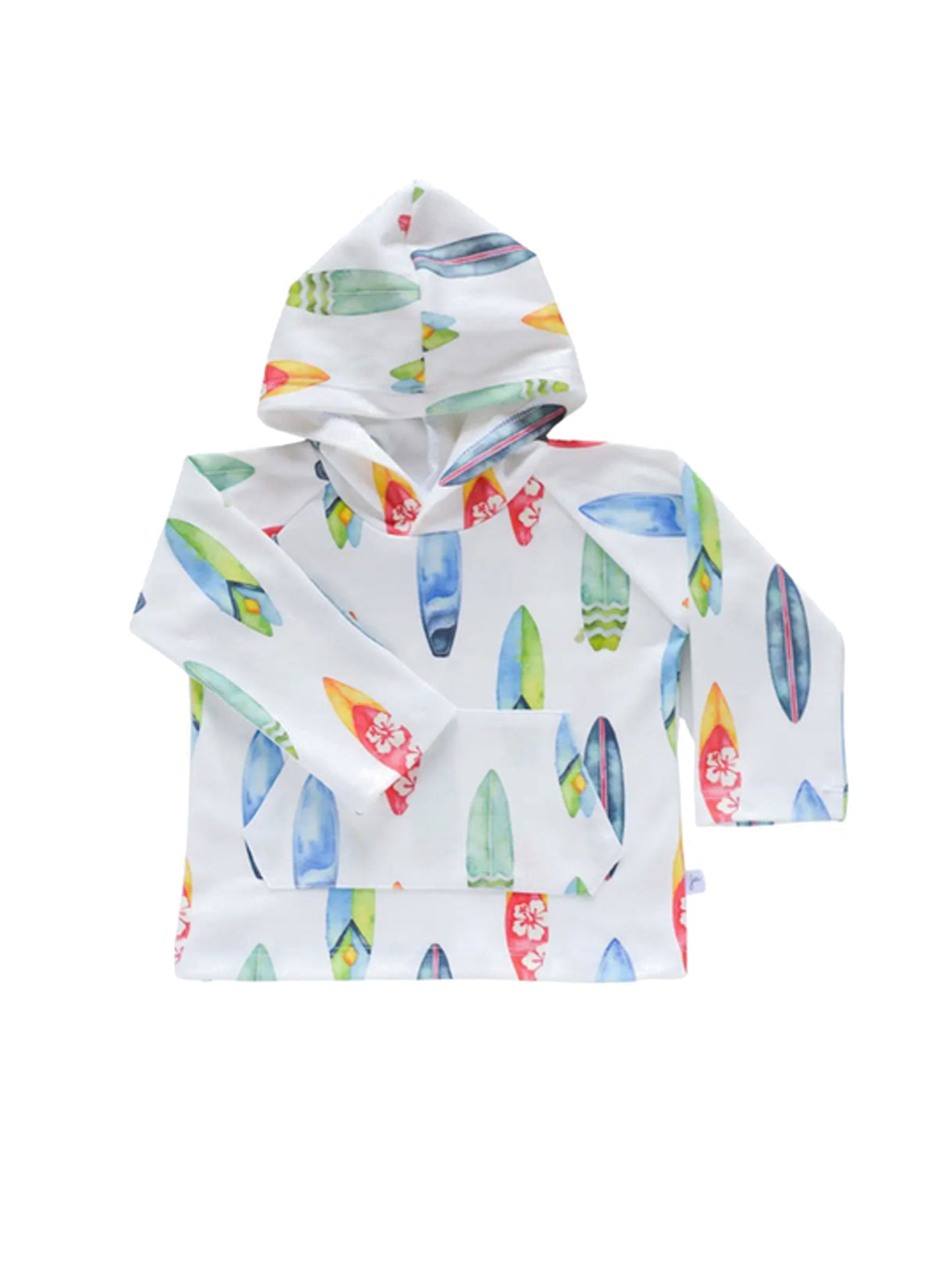 Surf Boards Organic Baby Pocket Hoodie Weston Table