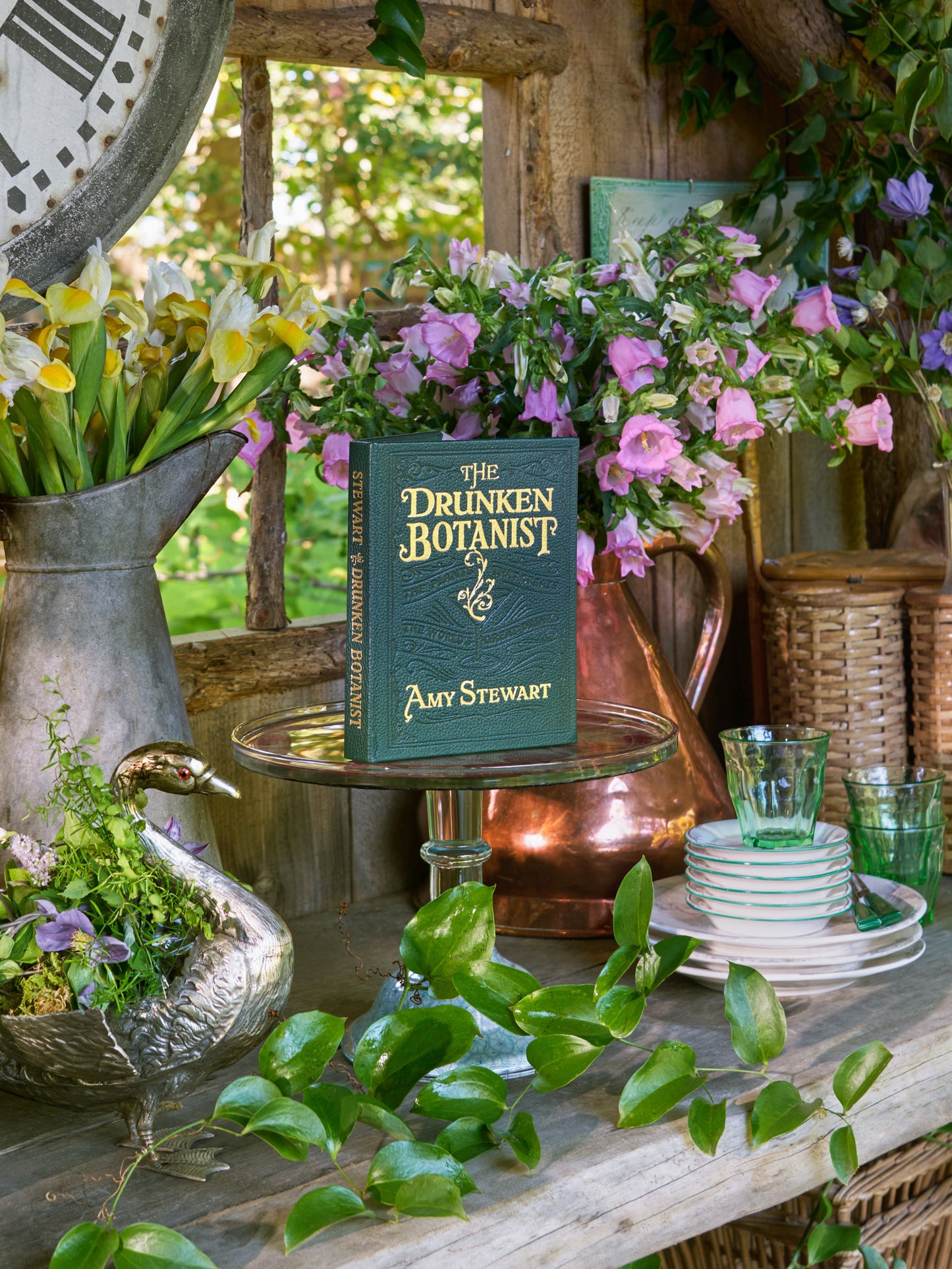 The Drunken Botanist Leather Bound Edition Weston Table