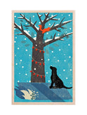 The Wooden Postcard Company Red Squirrel and Lab Weston Table