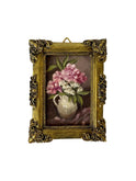 Tiny Peonies Gold Framed Painting Weston Table