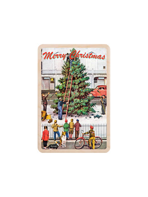  Town Christmas Wooden Postcard Weston Table 
