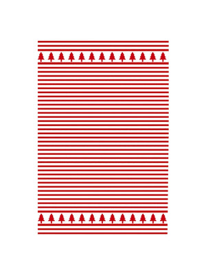  Trees Red Striped Kitchen Towel Weston Table 