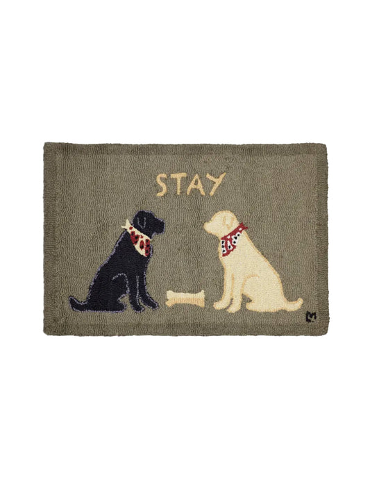 Two Labs Stay Wool Area Rug Weston Table SP