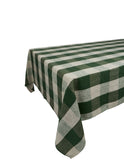 Vermont Forest Check Linen Collection Tablecloth Weston Table