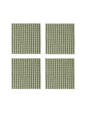 Vermont Forest Gingham Linen Collection Napkins Set of Four Weston Table