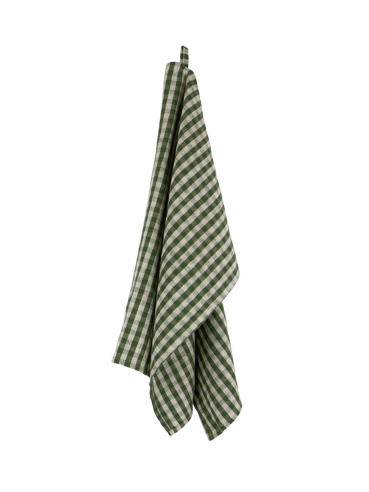 Vermont Forest Gingham Linen Kitchen Towels Weston Table