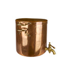 Vintage 1820s English Copper Lidded Stock Pot with Spout Weston Table