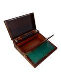 Vintage 1820s English Kingswood & Rosewood Writing Slope Weston Table