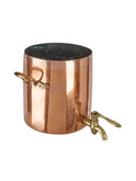 Vintage 1830s English Copper Lidded Stock Pot with Spout Weston Table