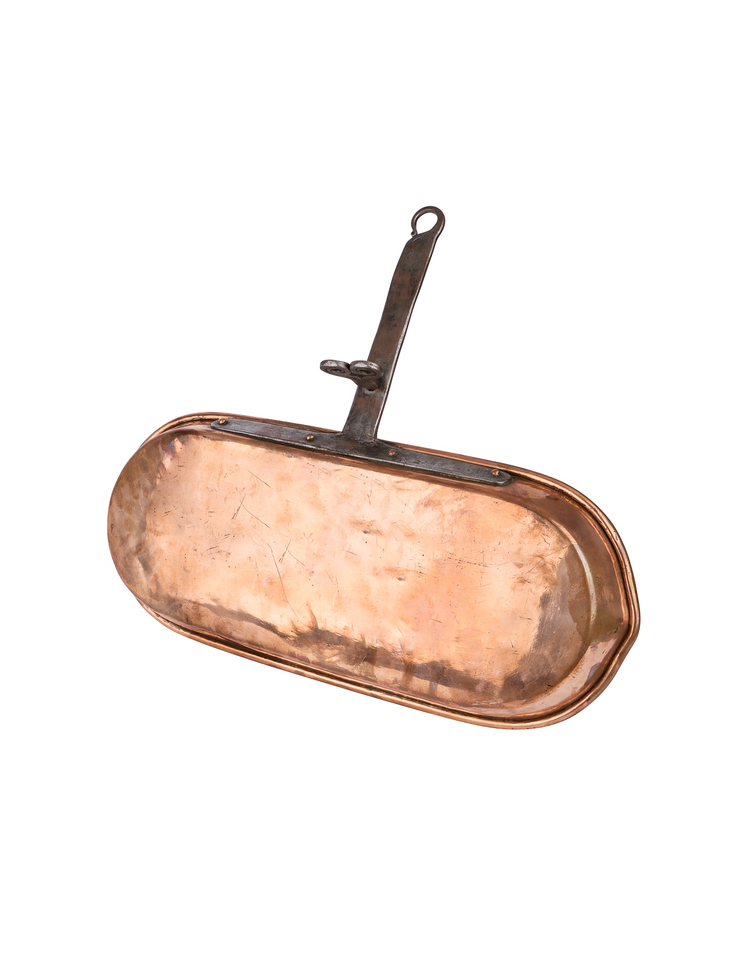 Vintage 1850s Copper Hearth Skillet Weston Table