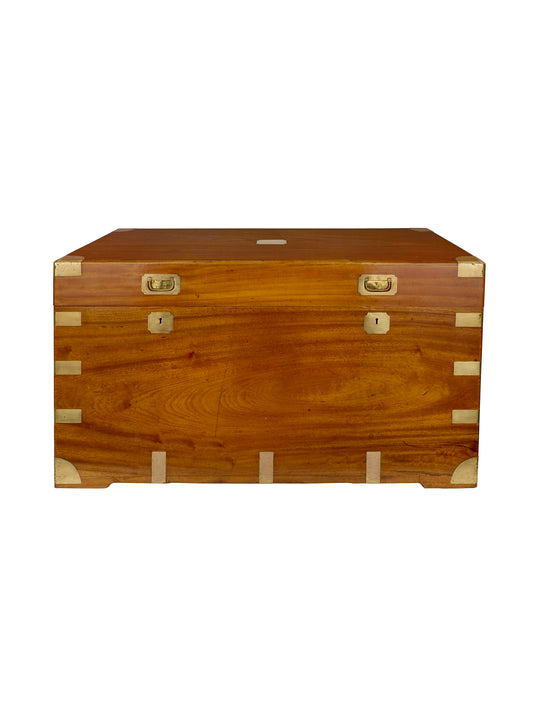 Vintage 1850s English Camphor Trunk Weston Table