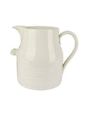 Vintage 1850s English XL Ironstone Double Handled Dairy Jug Weston Table