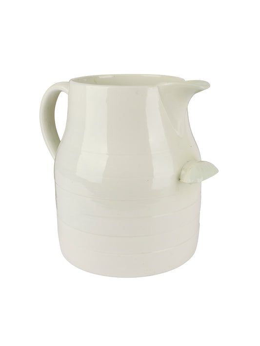 Vintage 1850s English XL Ironstone Double Handled Dairy Jug Weston Table