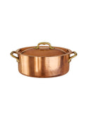 Vintage 1850s French Oval Lidded Copper Braiser Weston Table