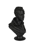 Vintage 1860 Wedgwood Lord Byron Black Basalt Bust Weston Table