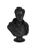 Vintage 1860 Wedgwood Lord Byron Black Basalt Bust Weston Table
