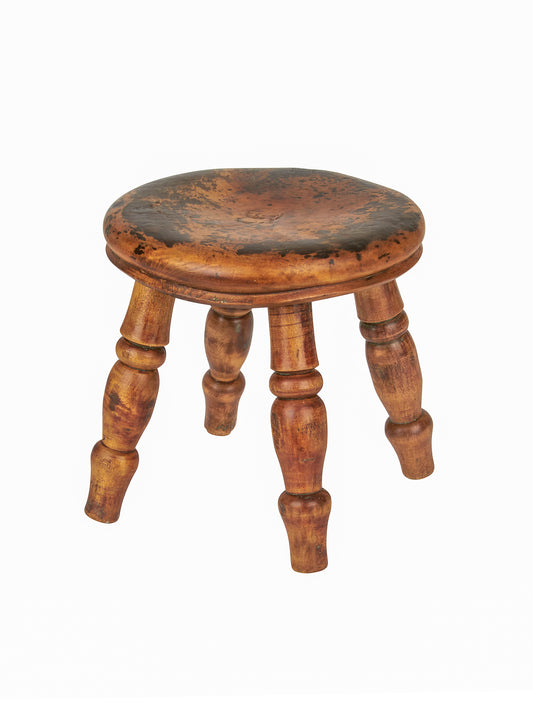 Vintage 1860s Bobbin Legged Milking Stool Weston Table