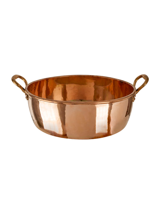 Vintage 1860s English Commercial Copper Preserve Pan Weston Table