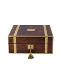 Vintage 1860s English Wood Vanity Traveling Case Weston Table