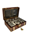 Vintage 1860s English Wood Vanity Traveling Case Weston Table