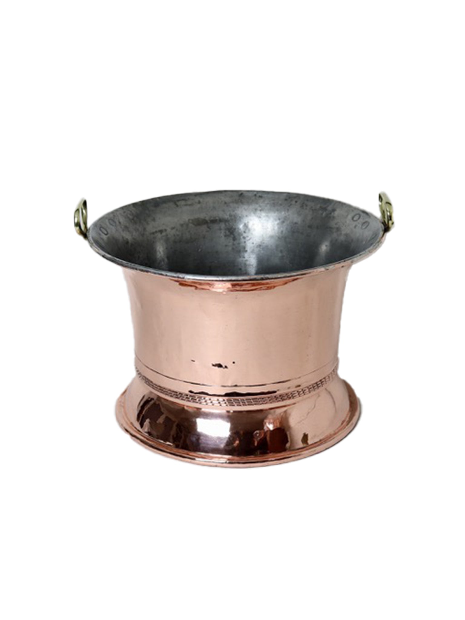 Vintage 1860s French Copper Champagne Chiller Weston Table