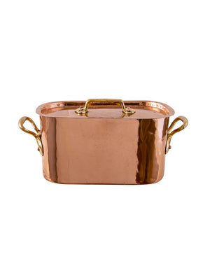  Vintage 1860s French Copper Lidded Casserole with Handle Weston Table 