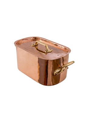  Vintage 1860s French Copper Lidded Casserole with Handle Weston Table 