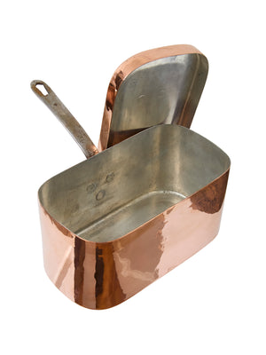  Vintage 1860s French Copper Lidded Casserole with Handle Weston Table 