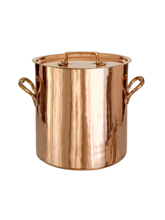 Vintage 1860s French Copper Lidded Stockpot Weston Table