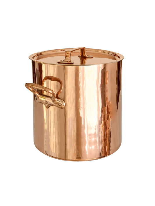 Vintage 1860s French Copper Lidded Stockpot Weston Table