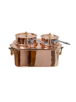  Vintage 1860s French Double Bain Marie Weston Table 